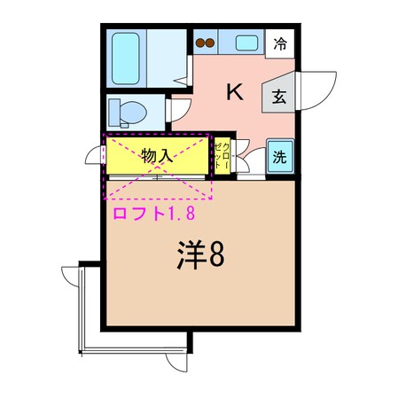 ハイツマロニエの物件間取画像